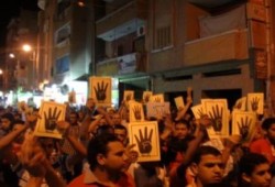 عشرات الإصابات إثر اعتداء أمن الانقلاب على مظاهرة للشرعية بدمنهور بالرصاص الحي