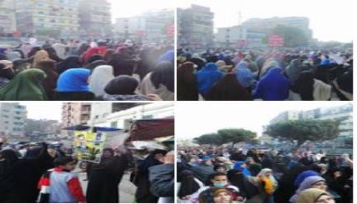 مليونية "اسقاط استفتاء الدم بالفيوم "حشود هادرة رافضة للانقلاب بالفيوم