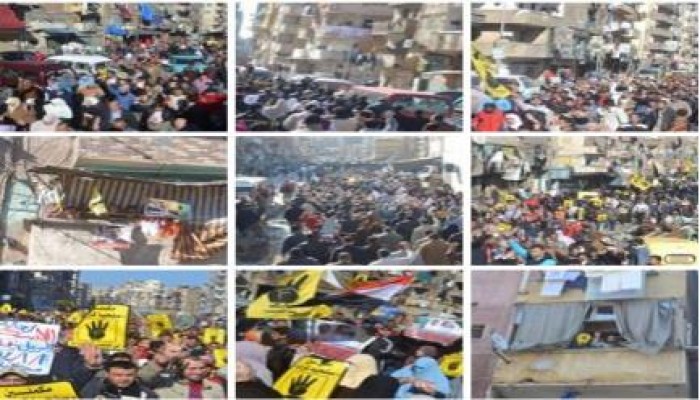 مليونية "اسقاط استفتاء الدم"  الالاف بأبو سليمان بالاسكندرية رفضا للانقلاب ودستوره