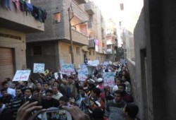 مليونية "اسقاط استفتاء الدم"  مسيرة حاشدة بالوليدية بأسيوط