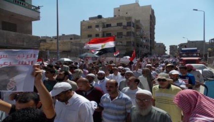 العريش صامدة رغم الغاز والخرطوش بجمعة اسقاط دستور الدم