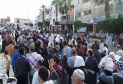 مسيرة حاشدة في مدينة زفتى ضد دستور الدم