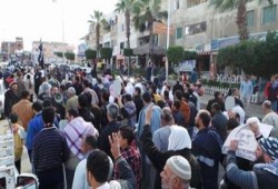 مسيرة حاشدة في مدينة زفتى ضد دستور الدم