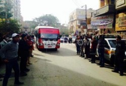 تظاهرات "فراشة" لطلاب ضد الانقلاب في ميدان الساعة بالمنيا