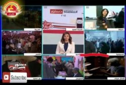 بالفيديو ..  التليفزيون المصرى يعرض مقطع فيلم على انه لجان الأستفتاء فى شمال سيناء
