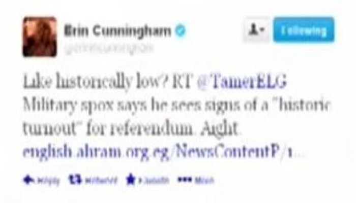 مراسلة واشنطن بوست تسخر من تصريح المتحدث العسكرى بان الاقبال على الاستفتاء تاريخى