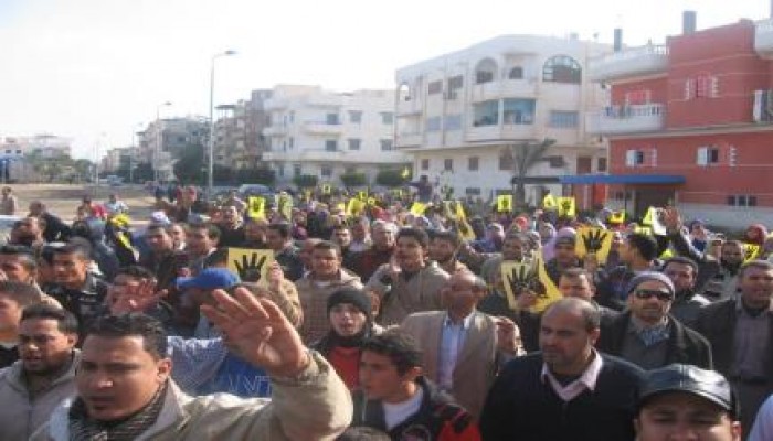 مليونية "التصعيد الثوري" :  مسيرة حاشدة  بدمياط الجديدة  مناهضة للانقلاب العسكرى