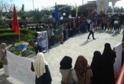 بالصور.. وقفة لـ"طلاب ضد الانقلاب" بمعهد هندسة العريش باخر ايام الامتحانات