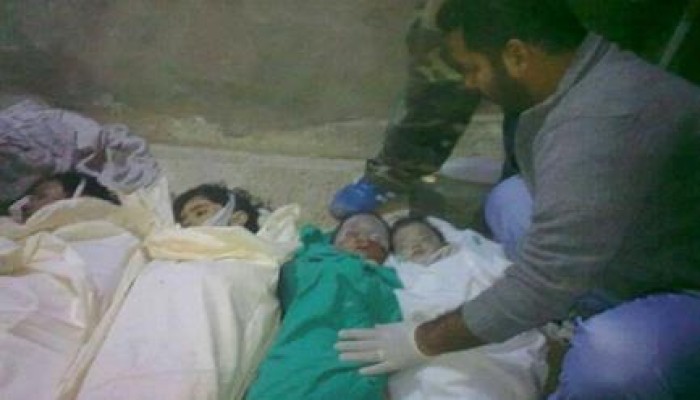 سوريا : مصرع  120  في هجوم  قصف واشتباكات لميلشيات بشار أمس