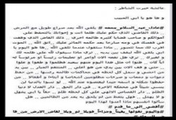 رسالة إلى المهندس خيرت الشاطر من إبنته