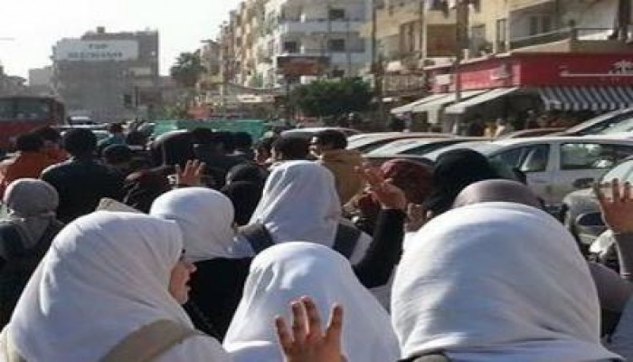 مسيرة طلابية مناهضة للانقلاب العسكرى بالإسماعيلية