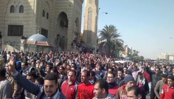 مسيرة حاشدة من مسجد الحصري بـ 6 أكتوبر