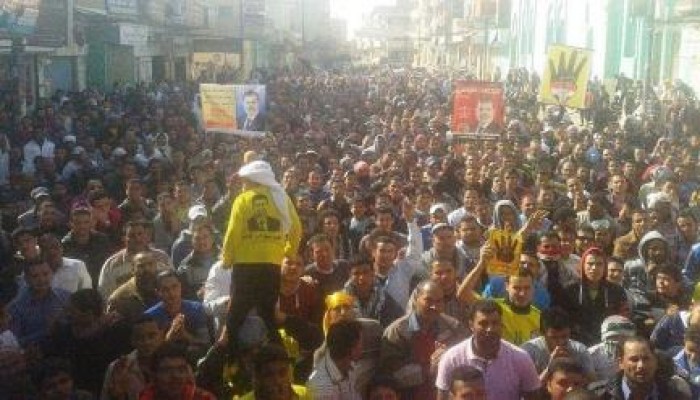 البحيرة: حشود هائلة بحوش عيسى في جمعة التحدي الثوري