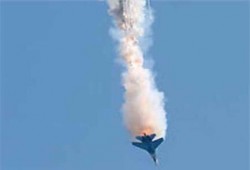 سقوط طائرة حربية فى سيناء