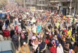 ثوار عين شمس يحيون ذكرى يناير بمسيرات حاشدة