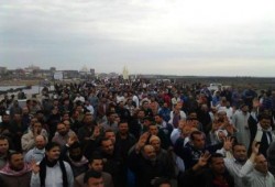 بلطيم تنتفض في الذكري الثالثة لثورة 25 يناير ضد حكم العسكر (صور)