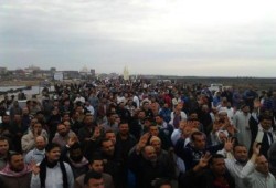 بلطيم تنتفض في الذكري الثالثة لثورة 25 يناير ضد حكم العسكر (صور)