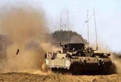 انفجارفى دورية للجيش الصهيوني على حدود غزة صباح اليوم