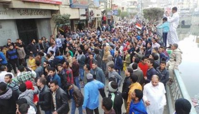 الفيوم تنطلق بمسيرة مهيبة ضد الانقلاب