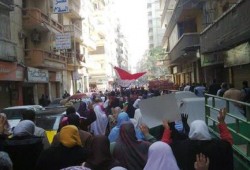 4 تظاهرات لرافضي  الانقلاب بالإسكندرية للتنديد باستشهاد اثنين على يد قوات الأمن أمس