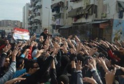 مسيرة شبابية في بورسعيد في مليونية "الصمود وفاء لدماء الشهداء"