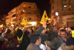 الاسكندريه:تظاهرات ليلة لمؤيدى الشرعية للتنديد بمحاكمة الرئيس الشرعى فى قضية "الاتحادية