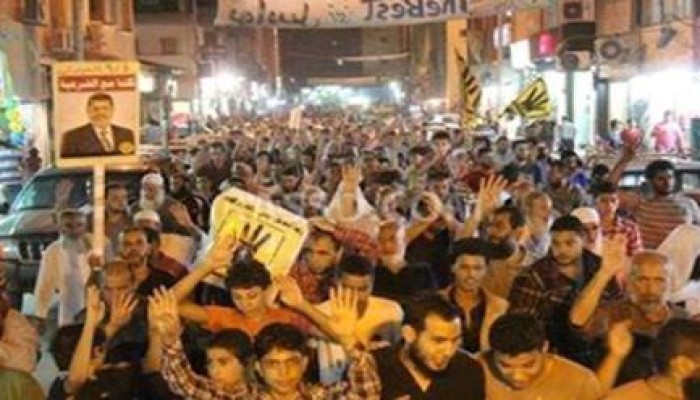 شمال سيناء: الآلاف  يشاركون في وقفة مؤيدة لعودة الشرعية