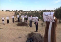 أبناء القبائل السيناوية ينظمون وقفة مؤيدة لعودة الشرعية بسيناء