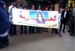 بالفيديو.. وقفة احتجاجية للتضامن مع المعتقلة د ميرفت جليلة ميت غمر