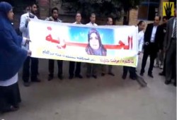 بالفيديو.. وقفة احتجاجية للتضامن مع المعتقلة د ميرفت جليلة ميت غمر