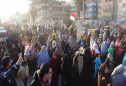 الشرقية: وقفة ليلية بالحسينية رفضًا للانقلاب والمطالبة بالقصاص للشهداء