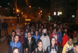 بالصور.. مسيرة أولتراس ربعاوي مساء الأربعاء بحي الزهور