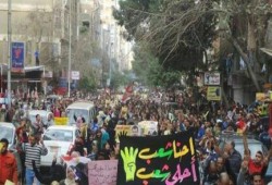 احرار شبرا الخيمة والمطرية ينتفضون في ميدان النعام..