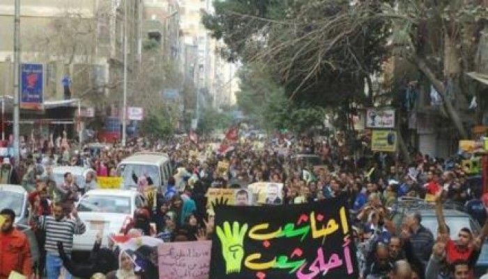 احرار شبرا الخيمة والمطرية ينتفضون في ميدان النعام..