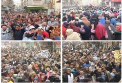 مسيرات أهالى الفيوم فى جمعة الشعب يكمل ثورته