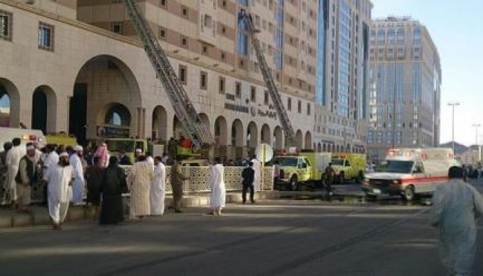ارتفاع عدد الضحايا المصريين فى فندق المدينة المنورة الى 15 معتمراً