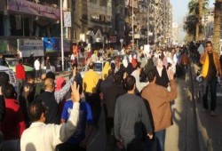 بالصور.. مسيرة حاشدة بشارع فيصل في ذكرى تنحي المخلوع مبارك