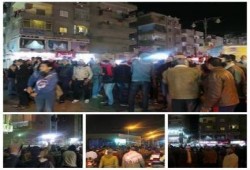 في ذكرى تنحي المخلوع: متظاهرو السويس يهتفون: "متزعليش يا أم الشهيد حق ابنك راجع من جديد"