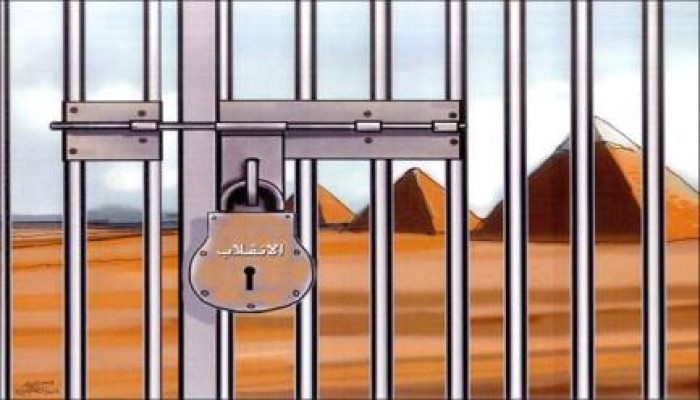 كاريكاتير يلخص حال مصر في عهد الانقلاب العسكري