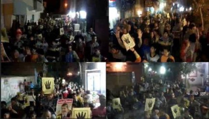 صورة وتعليق من انتفاضة المصريين ليلة أمس