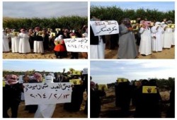 بالصور.. وقفة لأهالي بئر العبد بشمال سيناء ضد الانقلاب العسكري