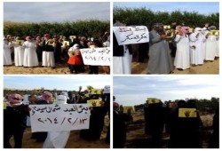 بالصور.. وقفة لأهالي بئر العبد بشمال سيناء ضد الانقلاب العسكري