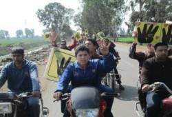 " مليونية رابعة  أيقونة الثورة  " ماراثون رياضي بـ"السنطة"  غربية رفضا للانقلاب العسكرى