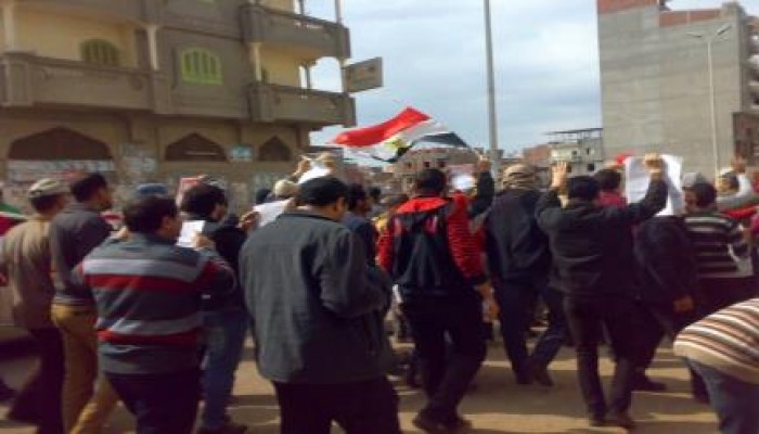 " مليونية رابعة  أيقونة الثورة  " مسيرة حاشدة بدمياط رفضا للانقلاب