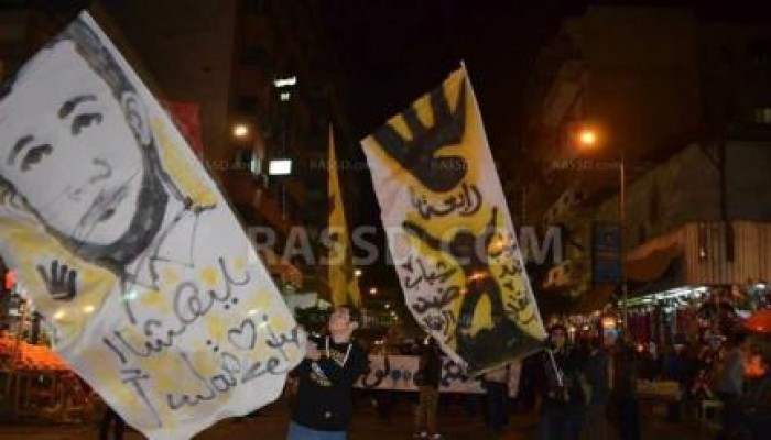 " مليونية رابعة أيقونة الثورة "  مسيرة مسائية لاولتراس ربعاوي في  بورسعيد