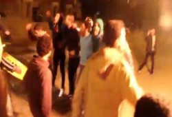 فراشة امام منزل طرطور الانقلاب المعين "عدلي منصور" بالسادس من اكتوبر