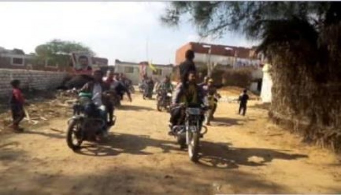 البحيرة: مسيرة بالدراجات البخارية بمركز البستان رفضاً لانقلاب الدموي