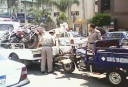 أمن الانقلاب يصادر 126 دراجة بخارية بحملة مرورية بمراكز المحافظة.. للحد من ازمة الوقود