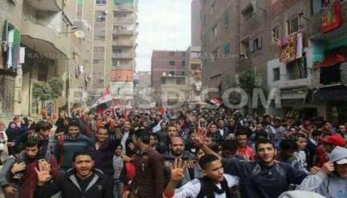 العمرانية تقولها بقوة "يسقط حكم العسكر "الشباب طليعة الثورة"