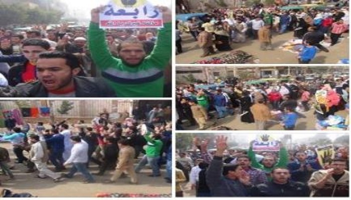 " جمعة الطلبة طليعة الثورة " انتفاضة ثورية  في مدينة زفتي بالغربية